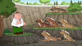 Family Guy - Peter doing stand-up inside the hyena exhibit