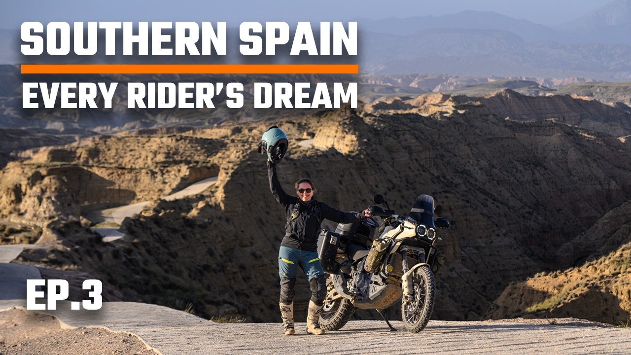 No sleep won't stop me - GORAFE DESERT in ANDALUSIA, SOUTHERN SPAIN Motorcycle paradise! (S7-EP3)