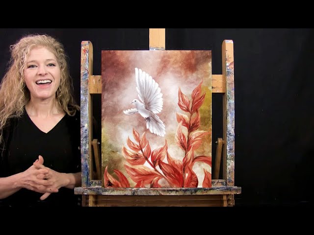 How To Paint A Simple Dove With A Vintage Vibe - creative jewish mom