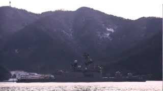 M130127 海上自衛隊舞鶴基地 護衛艦『しらね』出港