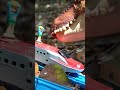 恐竜対プラレール　#shorts　新幹線はやぶさ　こまち連結　
