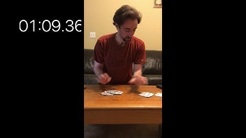 The World Record For The Fastest Time To Sort A Deck Of Cards (1:34.01) | BeatThatRecord