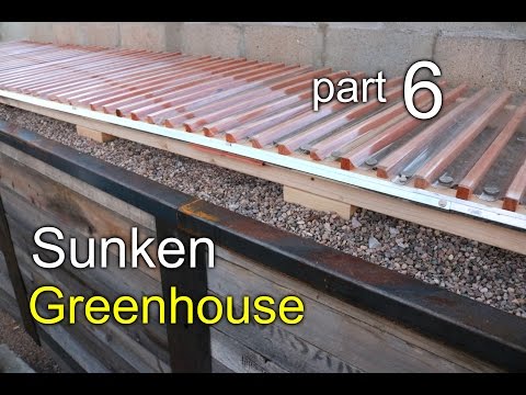 Sunken Greenhouse Part 6- Watering Shelves