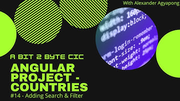 Full Angular Tutorial #14 -  Filter and search