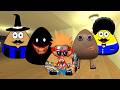 Pou Nextbot Family VS Huose In The Gmod!