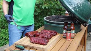 Baby Back Ribs on the Big Green Egg