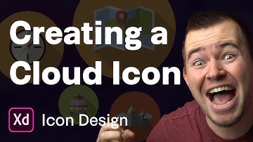 Creating a cloud icon | Ep 25/30 [Icon Design in Adobe XD]