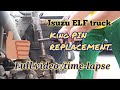 Isuzu ELF truck KING PIN replacement / full video time-lapse