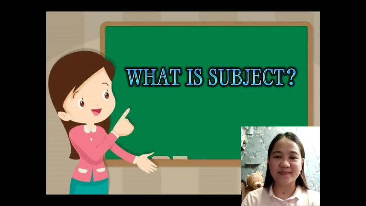 The subject/ subject and predicate YouTube