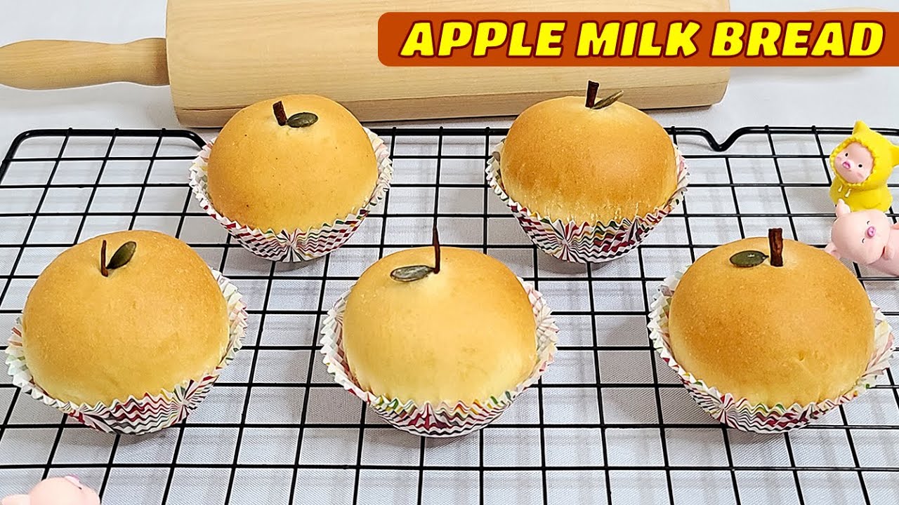 Прекрасный рецепт яблочного молочного хлеба с начинкой из яблок и корицы [Subtitles] HNC Kitchen