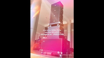 Dàn âm thanh sự kiện - line array 30 Neo RuBy