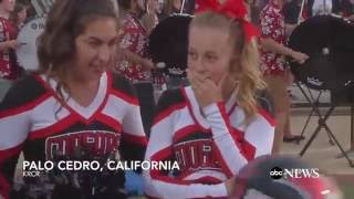 Cheerleader Battling Cancer Gets Rosy Support From Football Team