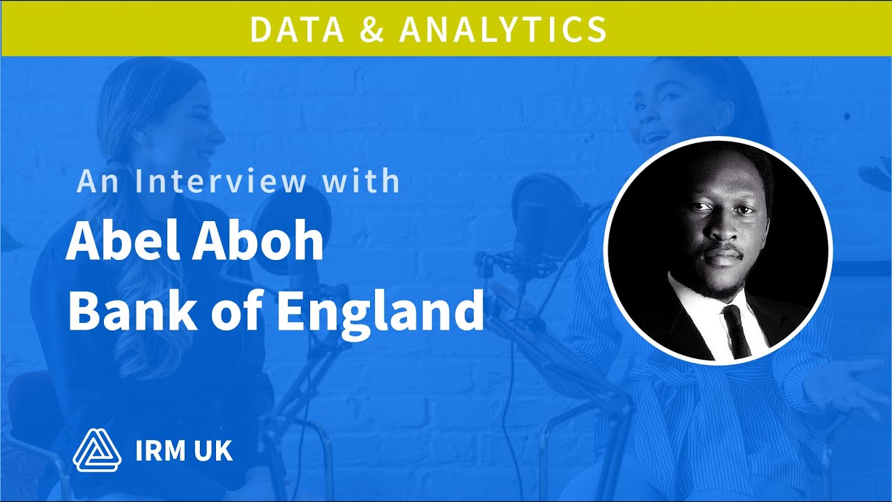 Interview with Abel Aboh, Data Management Lead, Bank of England YouTube