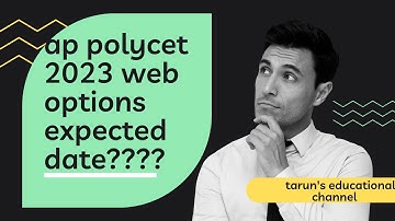 Ap polycet 2023 || web options expected dates..