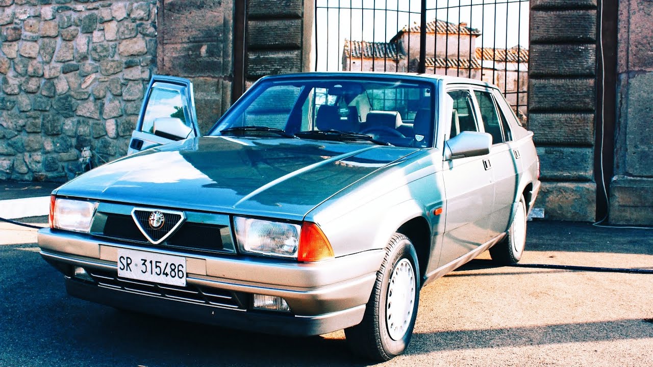 Alfa romeo 75 on board...