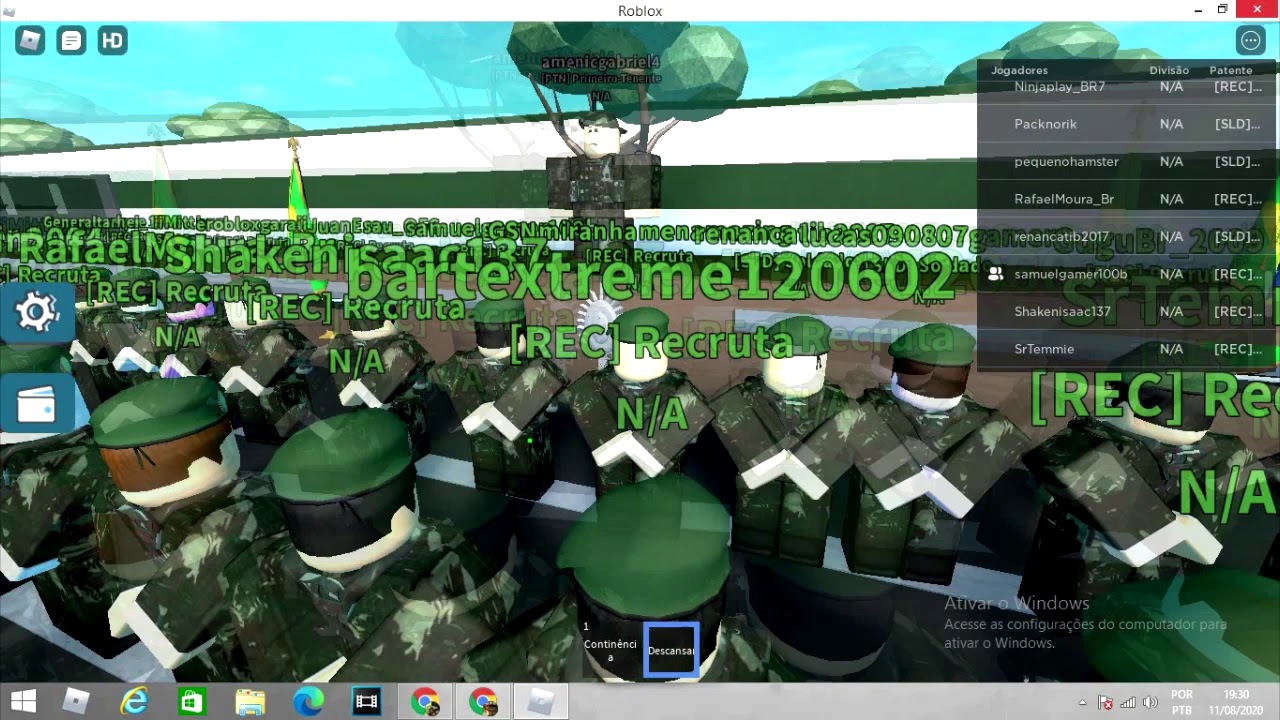 Como VIRAR RECRUTA no Exército Brasileiro do Roblox (E.B. do Tevez