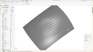 Solidworks: Variable Pitch Ripple Pattern