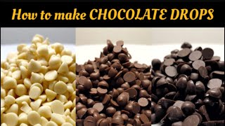 How to make Chocolate Chips | Chocolate Drops Resimi