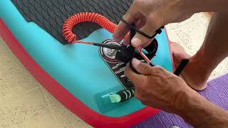 How To Remove The Leash From Freeinsup Inflatable Paddleboard And Windsurfer