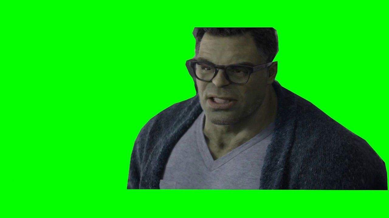 Professor Hulk Green screen meme template YouTube