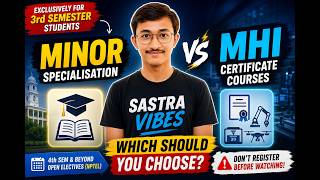 SASTRA Minor Specialisation Explained | MHI vs NPTEL Open Electives | Pros & Cons