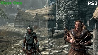 Skyrim (PS3 vs Xbox One Graphics Comparison) -No Commentary-