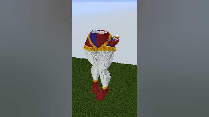 THE DIGITAL CIRCUS GIANT POMNI BUILDING TIMELAPSE IN MINECRAFT #shorts #circus #pomni #minecraft