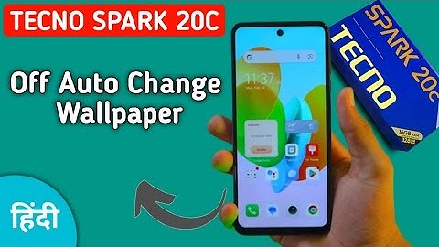 Tecno Spark 20c auto change wallpaper kaise bandh kare, how to turn off auto change wallpaper in tec