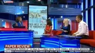 8.40am Vicky Beeching & Pat Sharp review the papers on Sky News, Aug 31st 2014