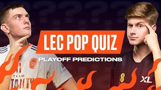Preseason Playoff Predictions | LEC Pop Quiz Special | 2022 LEC Spring screenshot 4