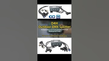 Stage lighting Waterproof IP65 DMX Splitter/Booster with 4 channels  #waterproofdmx #dmx #dmx512