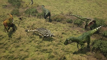 Solo Ano vs 4 Allos - Path of Titans