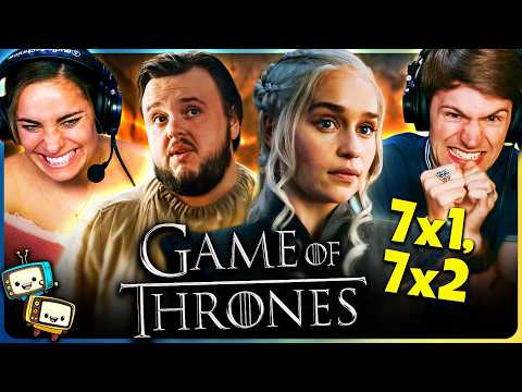 GAME OF THRONES 7x1 7x2 Season Reaction First Time Watch