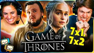 GAME OF THRONES 7x1 & 7x2 Season Reaction! | First Time Watch! | screenshot 5