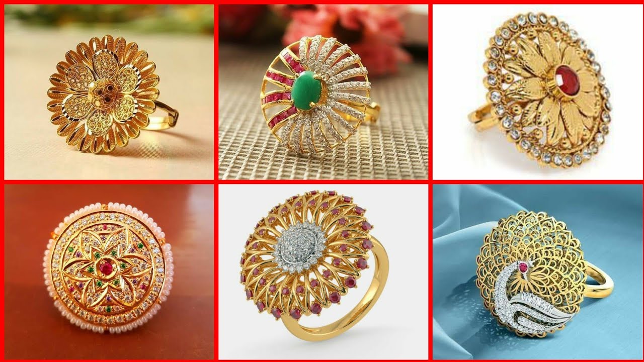 Gold rings | Ladies gold rings, Gold rings jewelry, Antique gold rings