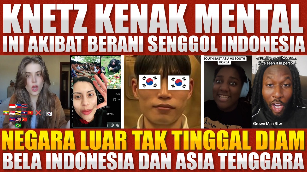 Tak Terima INDONESIA Di Rendahkan‼️BULE Berbagai Negara Tak Tinggal Diam⁈ Netizen KOREA Kenak Mental