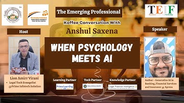When Psychology Meets AI with Anshul Saxena | Koffee Conversation @TEIF