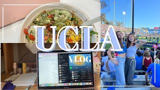 UCLA VLOG | studying for midterms, football game, bagels & coffee 🥯