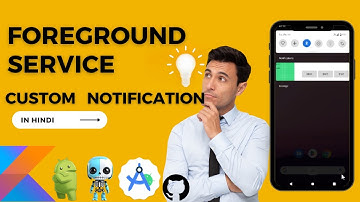 Building a Foreground Service with Custom Notification in Android Kotlin |Step-by-Step Guide#coading