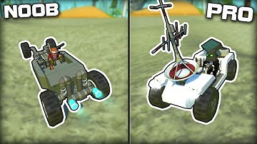 NOOB vs PRO Low Gravity Rover Racing! (Scrap Mechanic Gameplay)