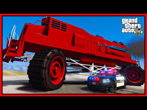 POSTAVIL JSEM VLAK, KTERÝ POLICIE NEDOKÁŽE ZASTAVIT! (GTA 5 Módy)