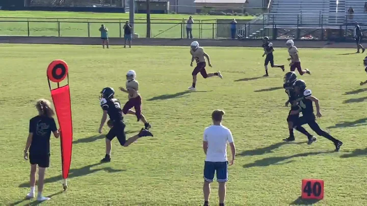 Dylan's 8th Grade football game vs Meridian