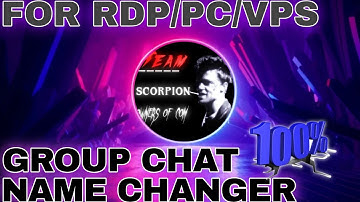 Auto group chat name changer script for facebook/instagram ( working in PC/RDP/VPS ) TEAM SCORPION