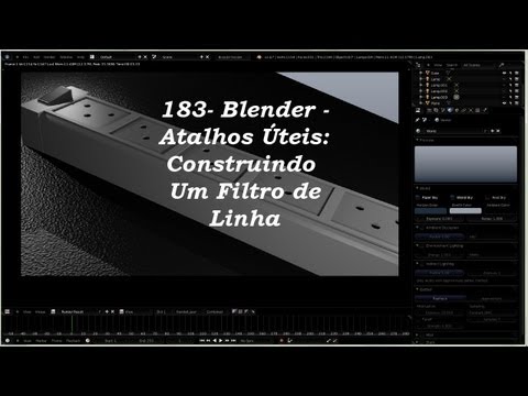 183- Blender Atalhos Úteis -- Construindo um Filtro de Linha.
