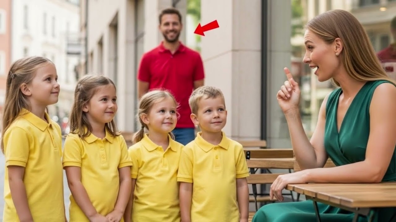 Gehörlose Frau bleibt beim ersten Date allein im Café — dann kommt ein Vater mit Vierlingen