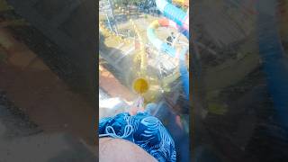 TWO Loopings in ONE Water Slide?! #shorts #waterpark