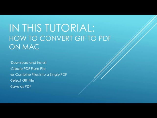 How to Convert a PDF to GIF: Converter, Mac, & Windows