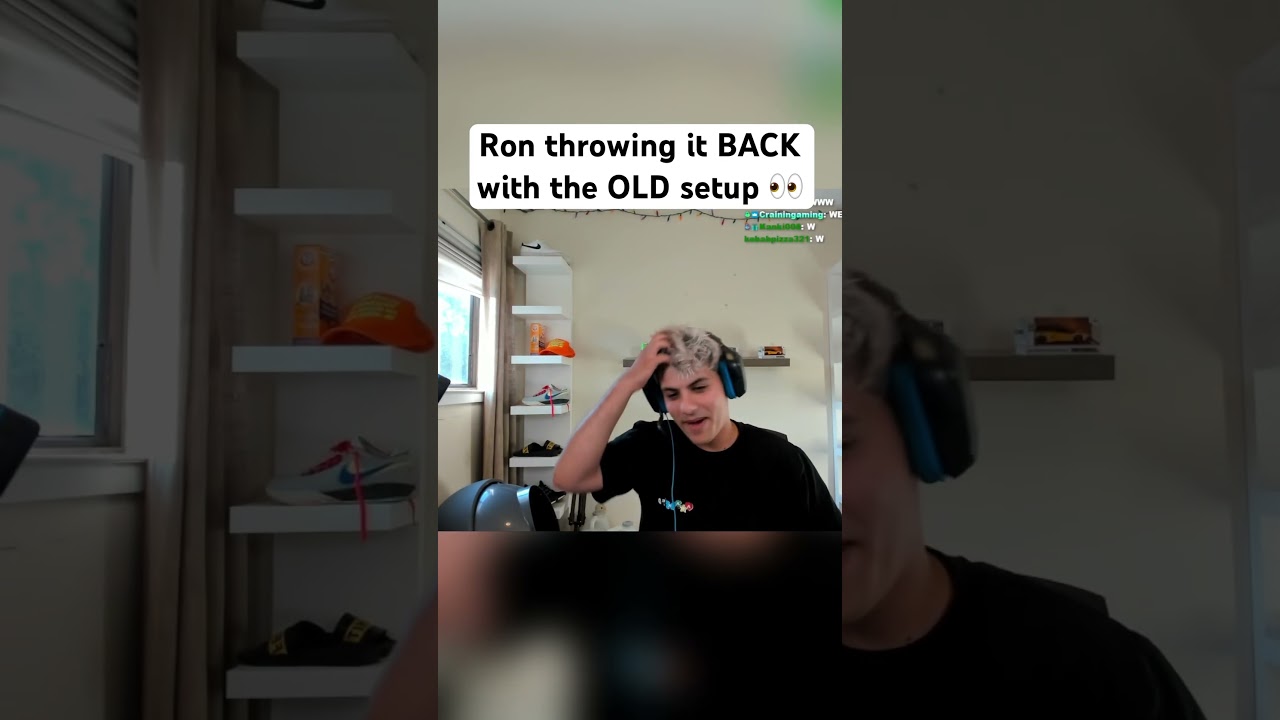 Ron throwing it BACK with the OLD setup 👀 