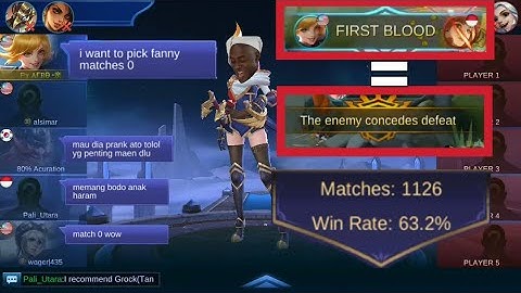 PRANK FANNY PURA-PURA 0 MATCH😂 | Fanny Season 13 | Mobile Legends