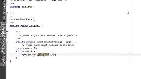 If / Else in Netbeans LT2